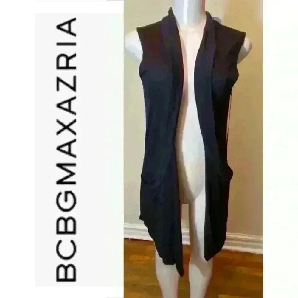 NWT BCBG Long vest ZISE M